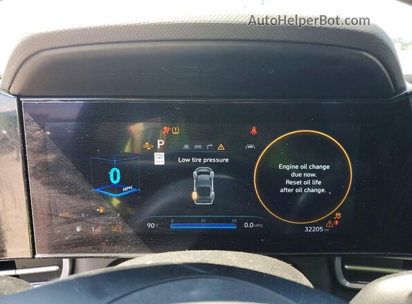 KMHLS4DGXSU976476 2025 HYUNDAI ELANTRA Silver ხელსაწყოთა პანელის ხედი