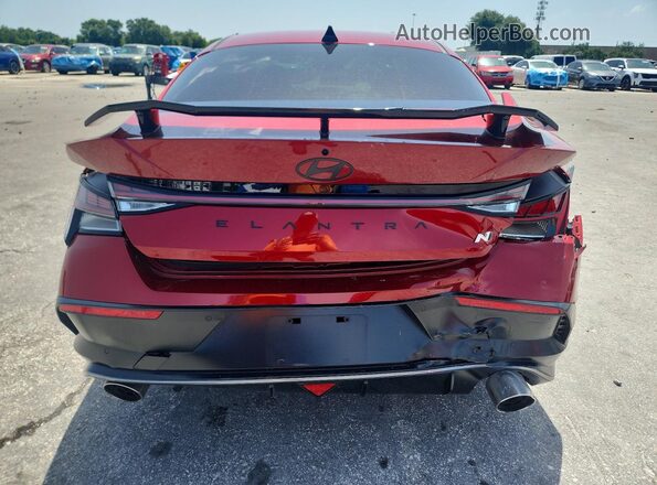 KMHLW4DK0TU036357 2026 HYUNDAI ELANTRA Red Rear view