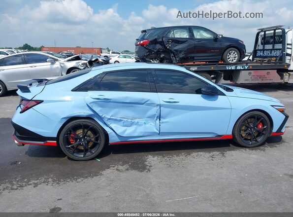 KMHLW4DK4SU028311 2025 HYUNDAI ELANTRA N Синий Вид задней части салона