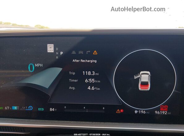 KMHM24AA5RA059851 2024 HYUNDAI IONIQ 6 Белый Вид задних сидений
