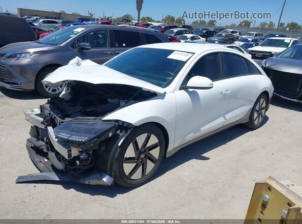 KMHM24AA6SA093917 2025 HYUNDAI IONIQ 6 White Առջևի ձախ երեք քառորդ տեսարան
