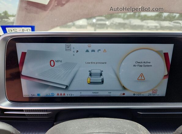 KMHM24AB0PA049749 2023 HYUNDAI IONIQ Red Vista del cuadro de instrumentos