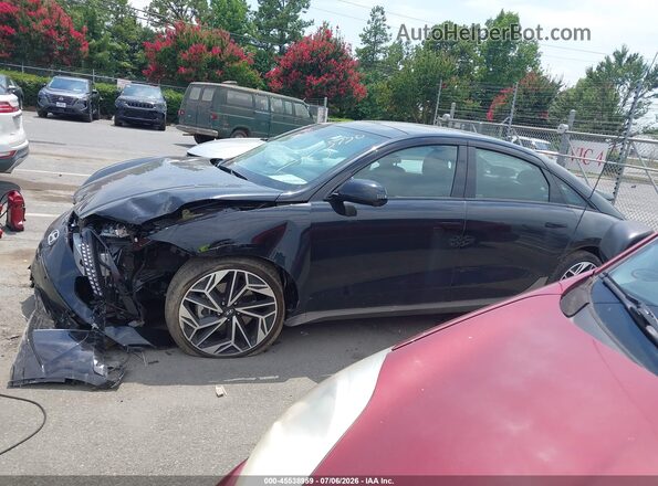 KMHM54AA7SA103720 2025 HYUNDAI IONIQ 6 Black Սալոնի 360 աստիճան տեսք