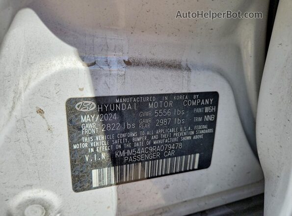 KMHM54AC9RA079478 2024 HYUNDAI IONIQ White Widok komory silnika