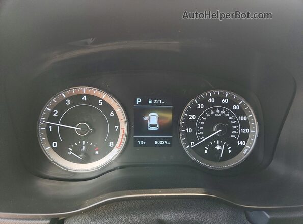 KMHRB8A30MU068575 2021 HYUNDAI VENUE White Widok zestawu wskaźników