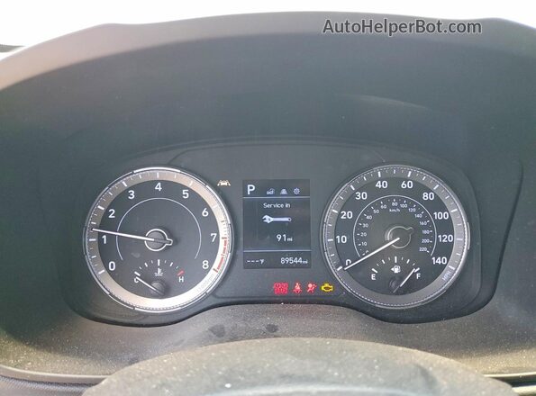KMHRB8A30NU201644 2022 HYUNDAI VENUE White Вид щитка приладів