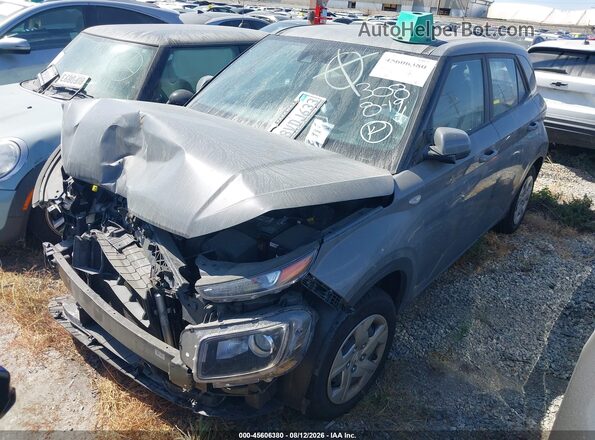 KMHRB8A31LU014961 2020 HYUNDAI VENUE Gray Առջևի ձախ երեք քառորդ տեսարան