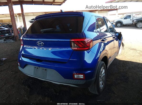 KMHRB8A31MU067886 2021 HYUNDAI VENUE Синий Задняя правая четверть
