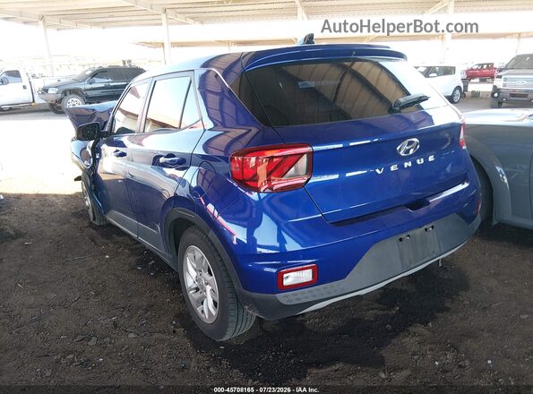 KMHRB8A31MU067886 2021 HYUNDAI VENUE Синий Задняя левая четверть