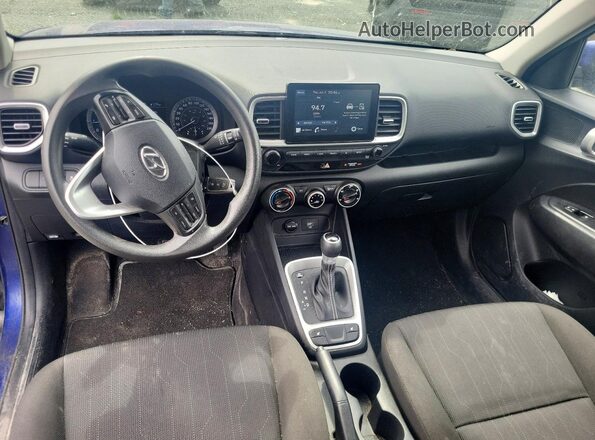 KMHRB8A34MU121696 2021 HYUNDAI VENUE Blue წინა პანელის ხედი