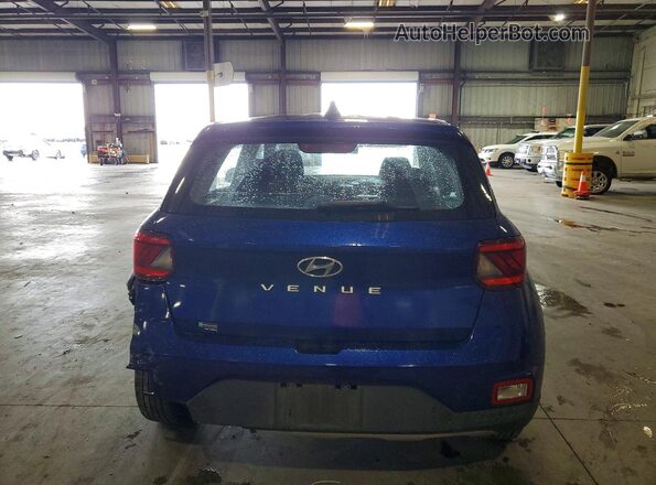 KMHRB8A36MU066653 2021 HYUNDAI VENUE Blue Вид ззаду