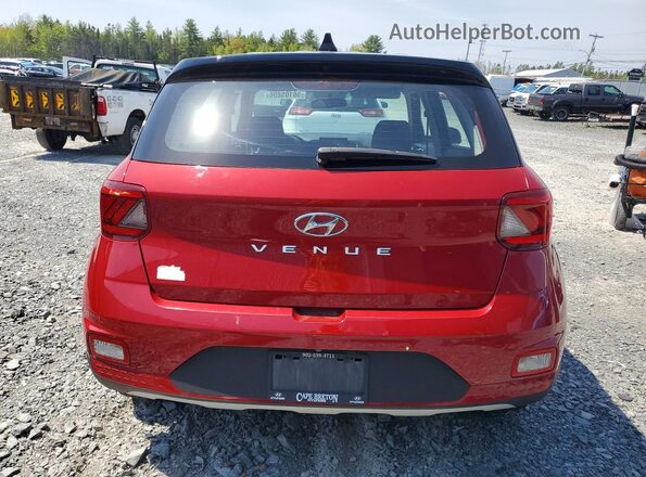 KMHRB8A37MU065690 2021 HYUNDAI VENUE Red უკანა ხედი