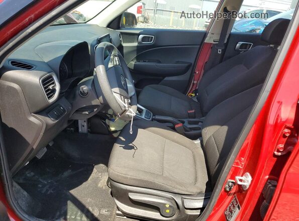 KMHRB8A37MU065690 2021 HYUNDAI VENUE Red წინა სალონის ხედი
