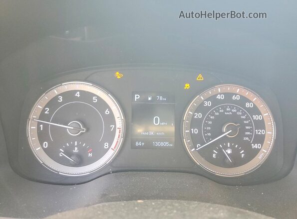 KMHRB8A38MU112015 2021 HYUNDAI VENUE White Instrument cluster view