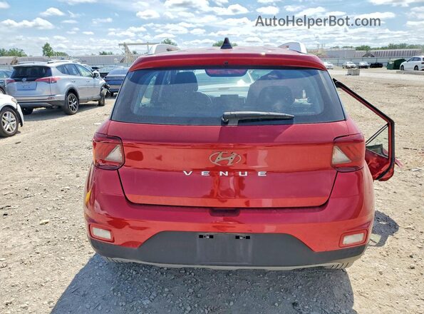 KMHRC8A30MU084711 2021 HYUNDAI VENUE Red Widok z tyłu