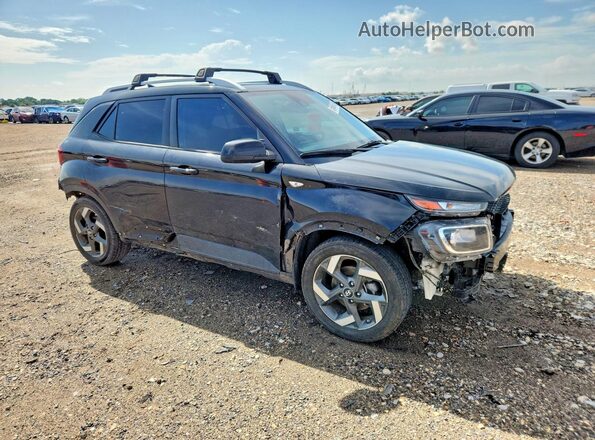 KMHRC8A30NU204217 2022 HYUNDAI VENUE Black Передня права чверть