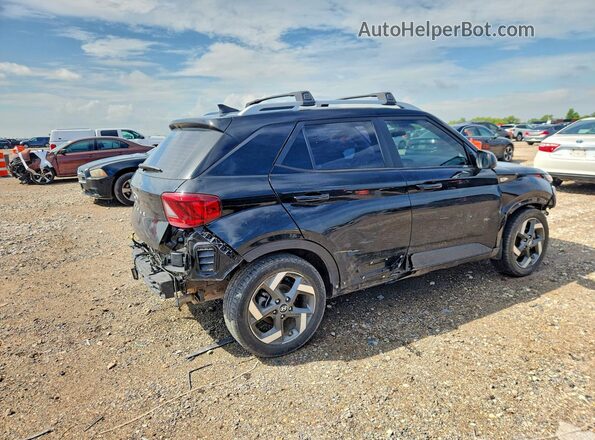 KMHRC8A30NU204217 2022 HYUNDAI VENUE Black Задня права чверть