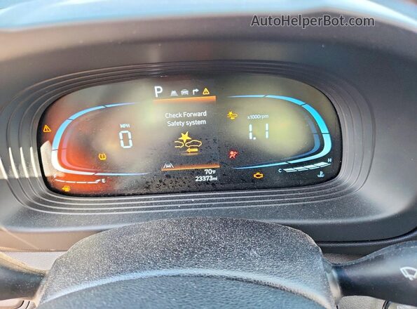 KMHRC8A30PU262699 2023 HYUNDAI VENUE Blue Instrument cluster view