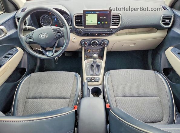 KMHRC8A31LU029053 2020 HYUNDAI VENUE Blue Widok deski rozdzielczej