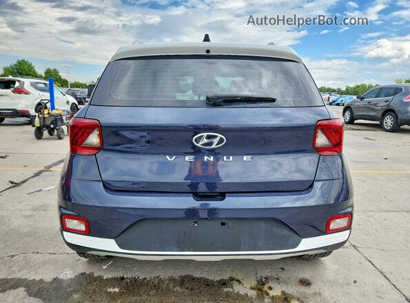 KMHRC8A31LU029053 2020 HYUNDAI VENUE Blue Widok z tyłu