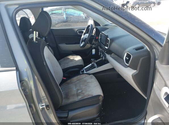 KMHRC8A32LU018403 2020 HYUNDAI VENUE Gray Widok wnętrza z przodu
