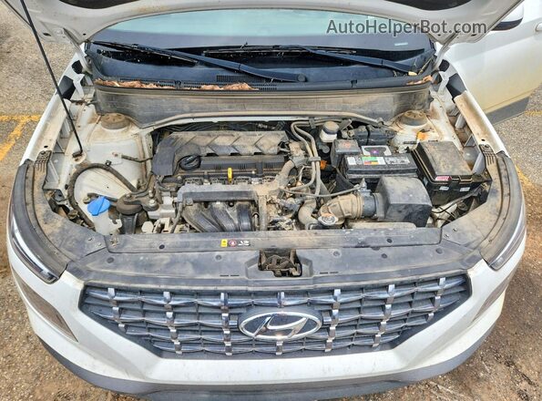 KMHRC8A32MU077968 2021 HYUNDAI VENUE White ძრავის განყოფილების ხედი
