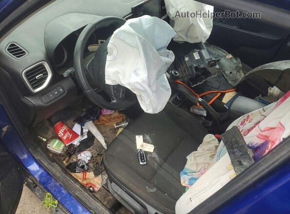 KMHRC8A32MU121516 2021 HYUNDAI VENUE Blue Առջևի վահանակի տեսք