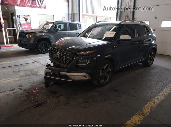 KMHRC8A32NU151892 2022 HYUNDAI VENUE Blue წინა მარცხენა ხედი სამი მეოთხედიდან