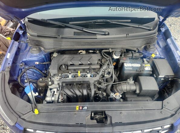 KMHRC8A32NU171785 2022 HYUNDAI VENUE Blue Շարժիչի բաժամունքի տեսք