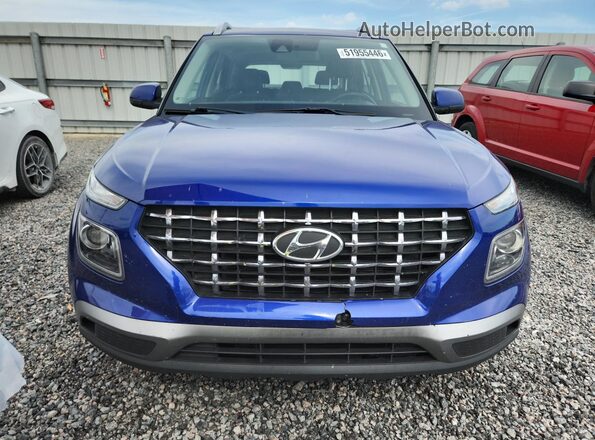 KMHRC8A32NU171785 2022 HYUNDAI VENUE Blue Դիմացի տեսք