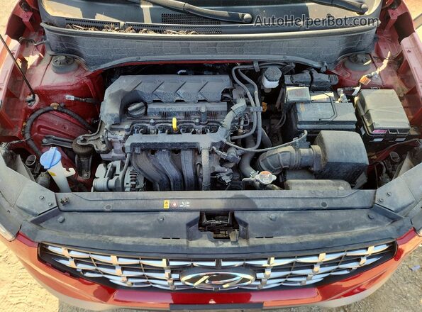 KMHRC8A32NU201481 2022 HYUNDAI VENUE Red Rear interior view