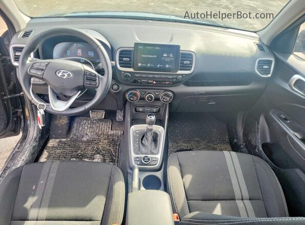 KMHRC8A32RU339043 2024 HYUNDAI VENUE Black Առջևի վահանակի տեսք