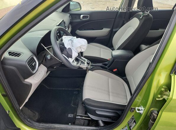 KMHRC8A33LU025649 2020 HYUNDAI VENUE Green Widok wnętrza z przodu