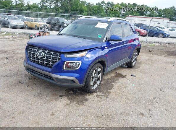 KMHRC8A33LU043665 2020 HYUNDAI VENUE Blue წინა მარცხენა ხედი სამი მეოთხედიდან