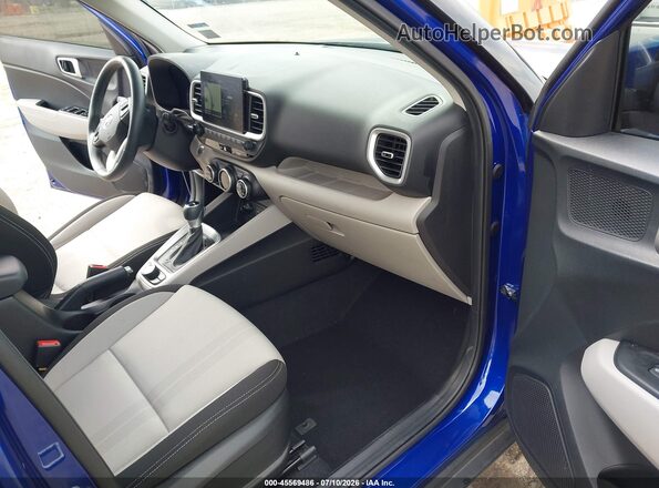 KMHRC8A33LU043665 2020 HYUNDAI VENUE Blue წინა სალონის ხედი