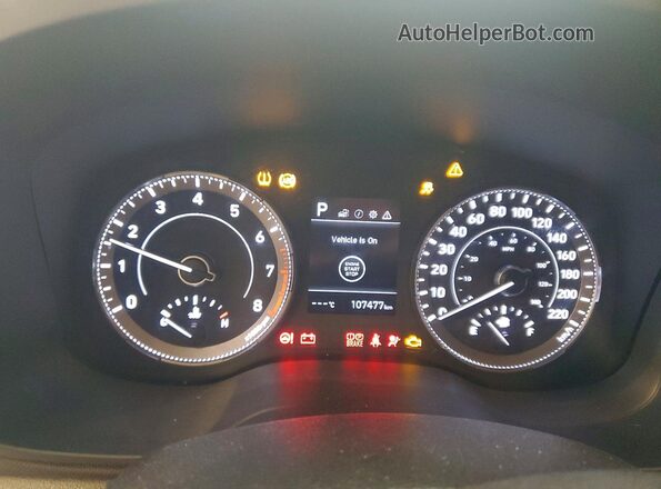 KMHRC8A33NU177904 2022 HYUNDAI VENUE Gray Instrument cluster view