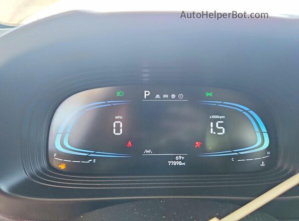 KMHRC8A33PU212914 2023 HYUNDAI VENUE Серебряный Вид щитка приборов