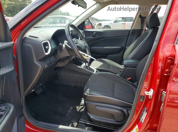 KMHRC8A33PU242298 2023 HYUNDAI VENUE Red Widok wnętrza z przodu