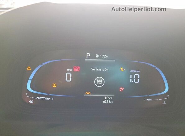KMHRC8A33RU329752 2024 HYUNDAI VENUE Red Instrument cluster view