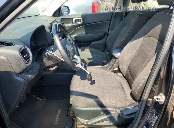 KMHRC8A34LU019553 2020 HYUNDAI VENUE Black Front interior view