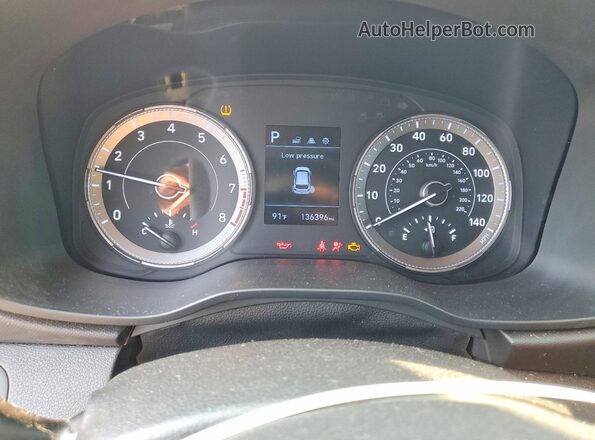 KMHRC8A34LU019553 2020 HYUNDAI VENUE Black Instrument cluster view