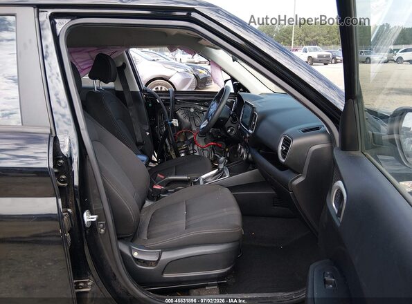 KMHRC8A34LU022551 2020 HYUNDAI VENUE Black Widok wnętrza z przodu