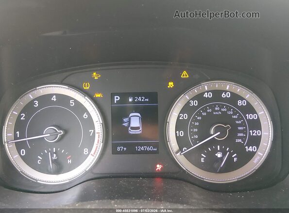 KMHRC8A34LU022551 2020 HYUNDAI VENUE Black Widok tylnych siedzeń