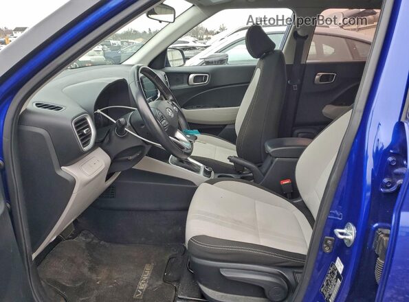 KMHRC8A34NU183548 2022 HYUNDAI VENUE Blue Սալոնի դիմացի տեսք