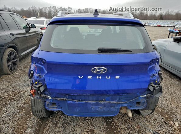 KMHRC8A34NU183548 2022 HYUNDAI VENUE Blue Հետևի տեսք