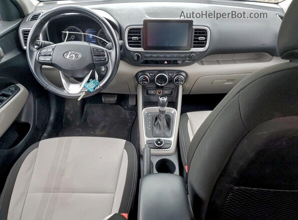 KMHRC8A34NU183548 2022 HYUNDAI VENUE Blue Առջևի վահանակի տեսք
