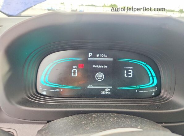 KMHRC8A34RU337780 2024 HYUNDAI VENUE Blue Вид щитка приладів
