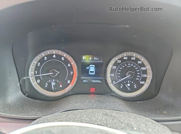 KMHRC8A35LU032599 2020 HYUNDAI VENUE Gray Вид щитка приладів