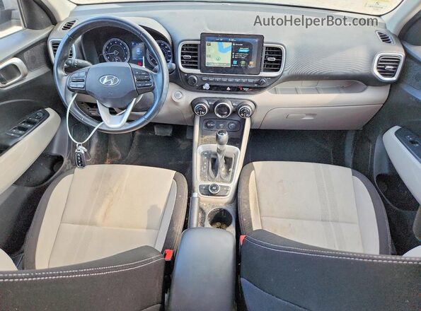 KMHRC8A35LU032599 2020 HYUNDAI VENUE Gray Вид панелі приладів