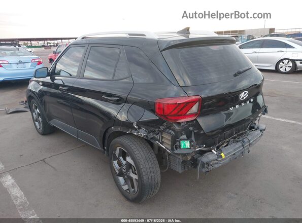 KMHRC8A35MU082095 2021 HYUNDAI VENUE Black Trasero izquierdo